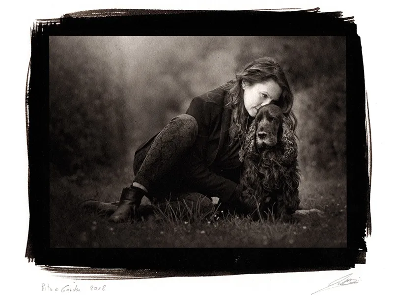 Portrait on platinum and palladium